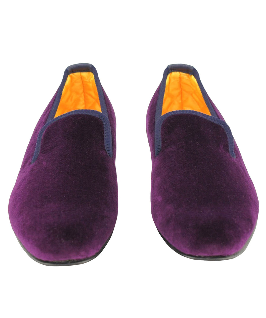 MATTHEW COOKSON  Classic Velvet Slippers 120MTWPLN