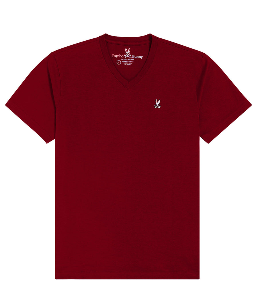 PSYCHO BUNNY  Classic V-Neck T-Shirt B6U100Q1PC