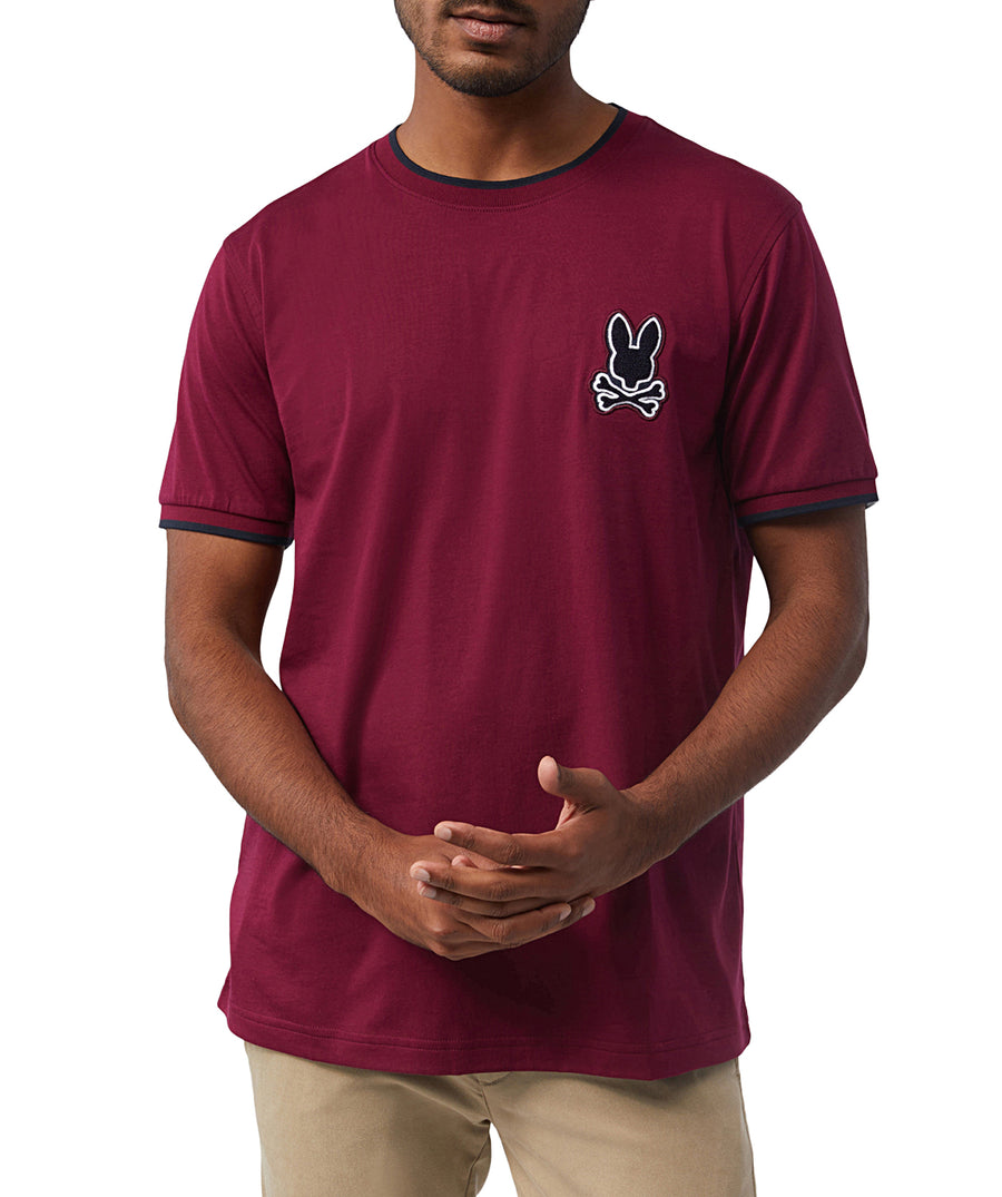 PSYCHO BUNNY  Chenille Patch T-Shirt B6U897U1PC
