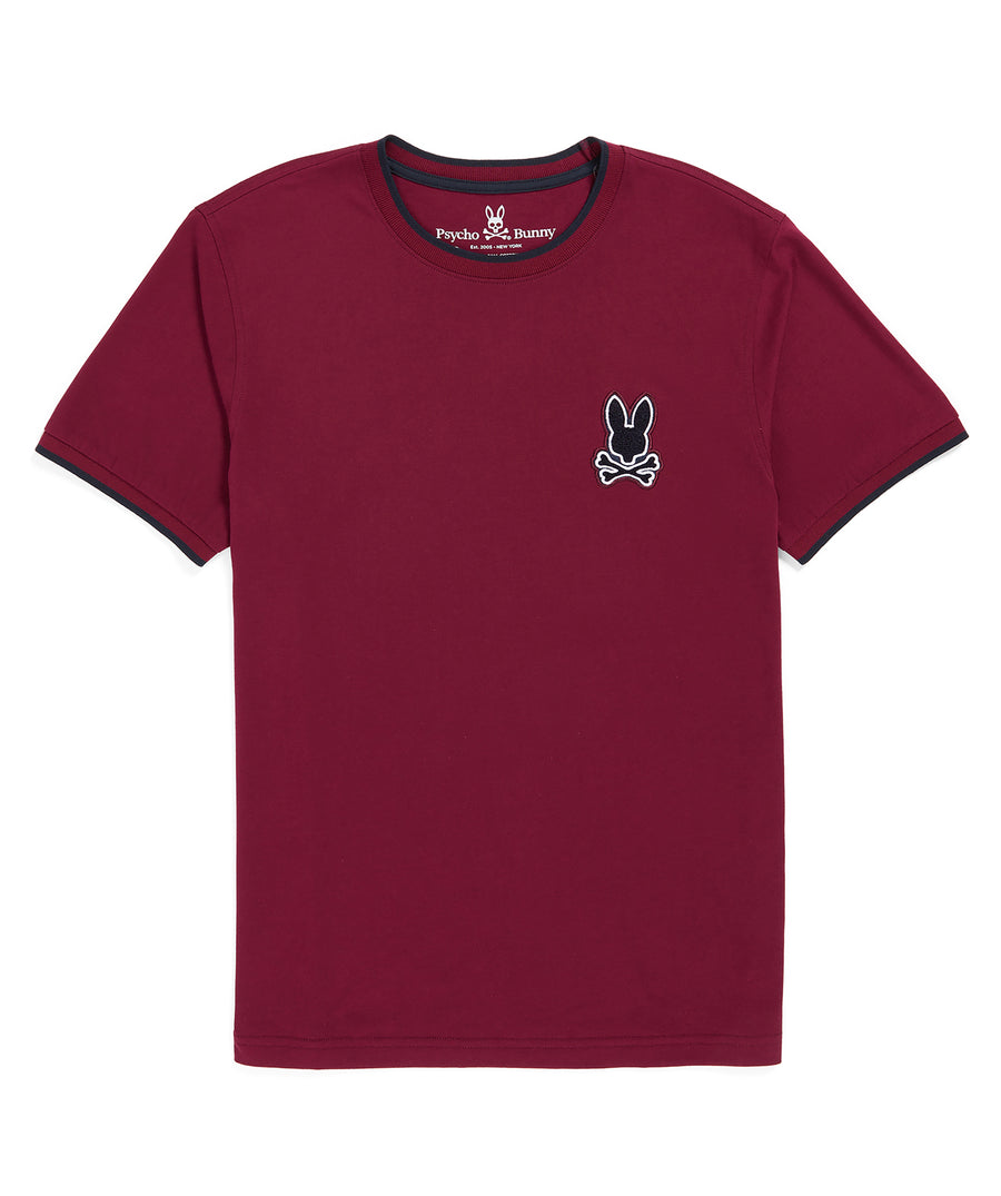 PSYCHO BUNNY  Chenille Patch T-Shirt B6U897U1PC