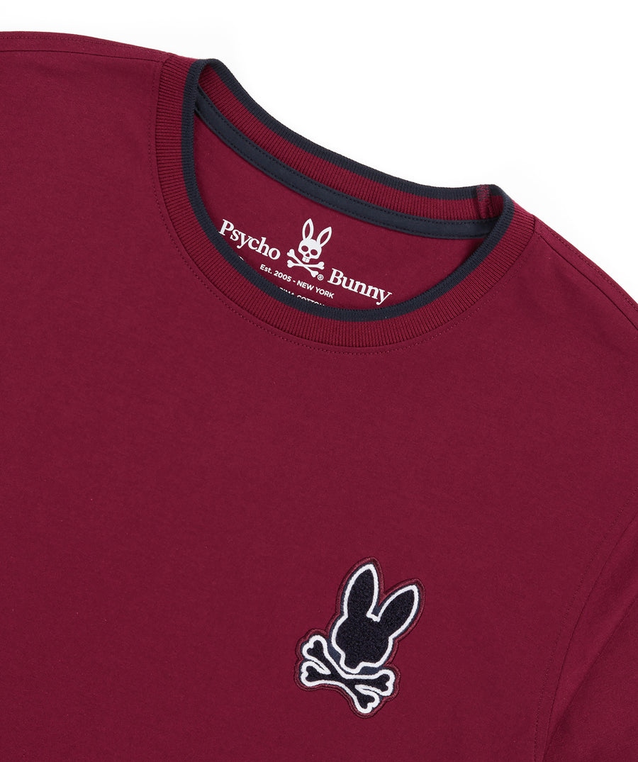 PSYCHO BUNNY  Chenille Patch T-Shirt B6U897U1PC