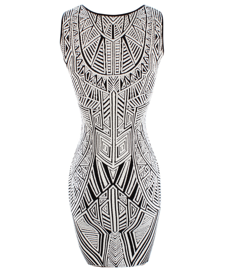 RVN  Aztec Jacquard Mini Dress KD10
