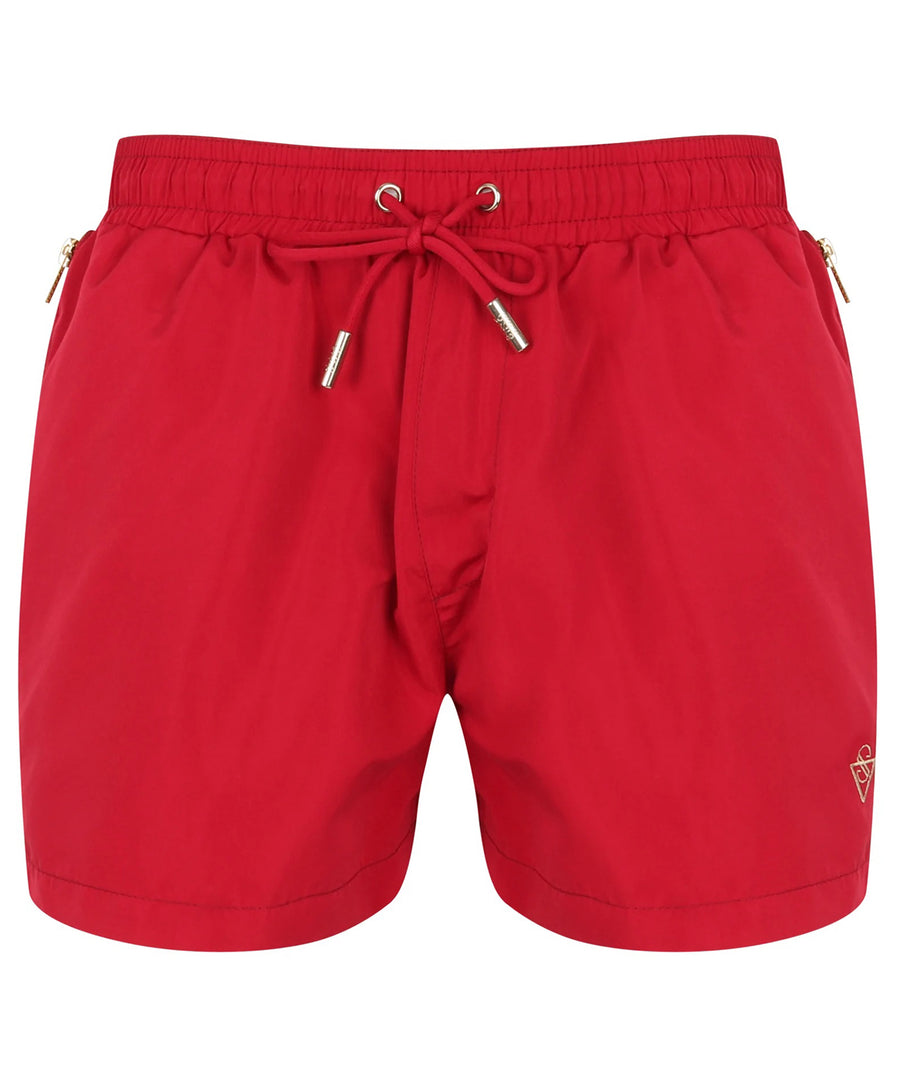 SINK  Signature Bermuda Red Swim Short SINKM10003/SINKS10002