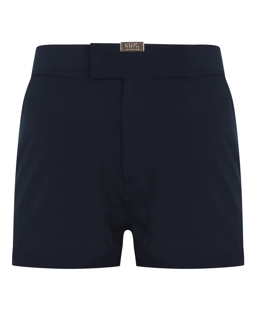SINK  Tailored Midnight Blue Swim Shorts SINKM10011