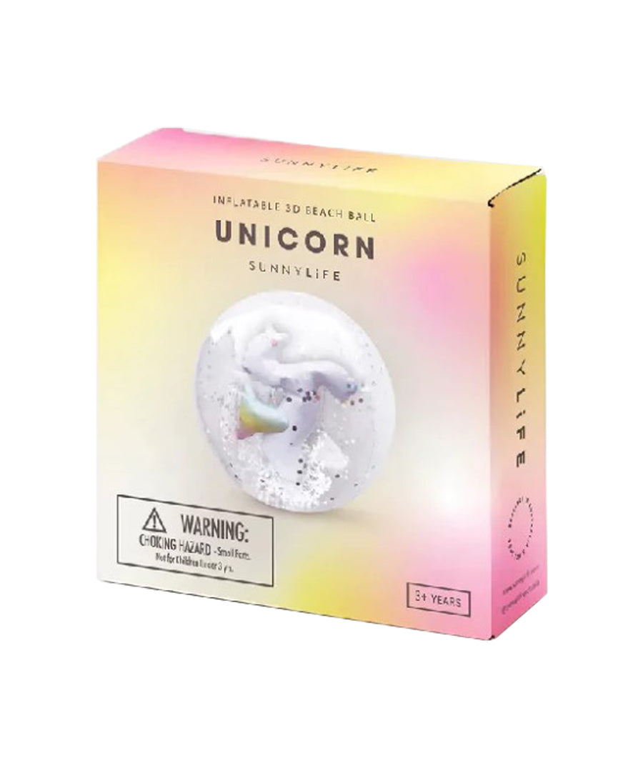 SUNNYLIFE  Unicorn Inflatable Beach Ball S2PB3DUN