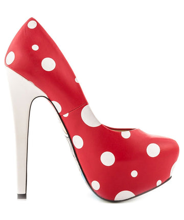 TAYLOR SAYS  Gnomies Polka Dot Leather Platforms 100TLRGNOMIES