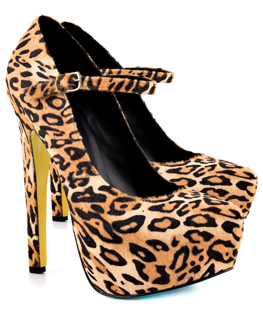 TAYLOR SAYS  Lipstix Pony Hair Platforms 100TLRLIPSTIX