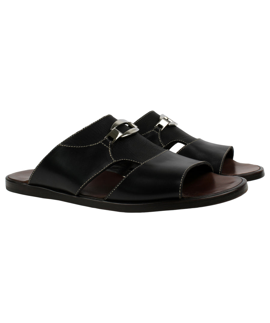 A. TESTONI  Classic Calf and Printed Lama Leather Sandals 125AT10W1506