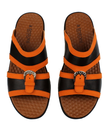 A. TESTONI  Napa and Nabuk Calf Leather Sandals 125AT9W1444