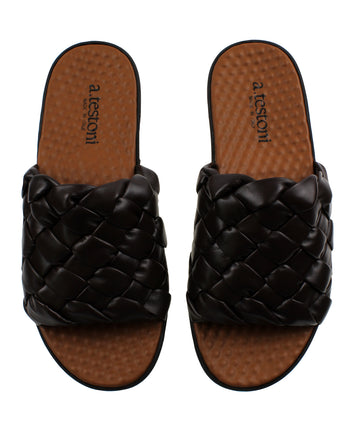 A. TESTONI  Woven Napa Leather Sandals 125AT10S1473