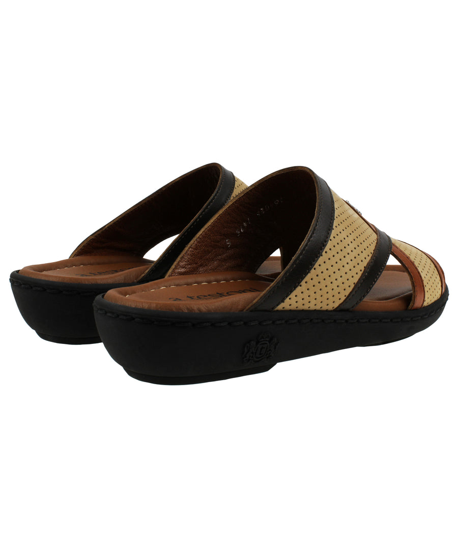 A. TESTONI  Performance Nabuk & Napa Leather Sandals 125AT10S1475