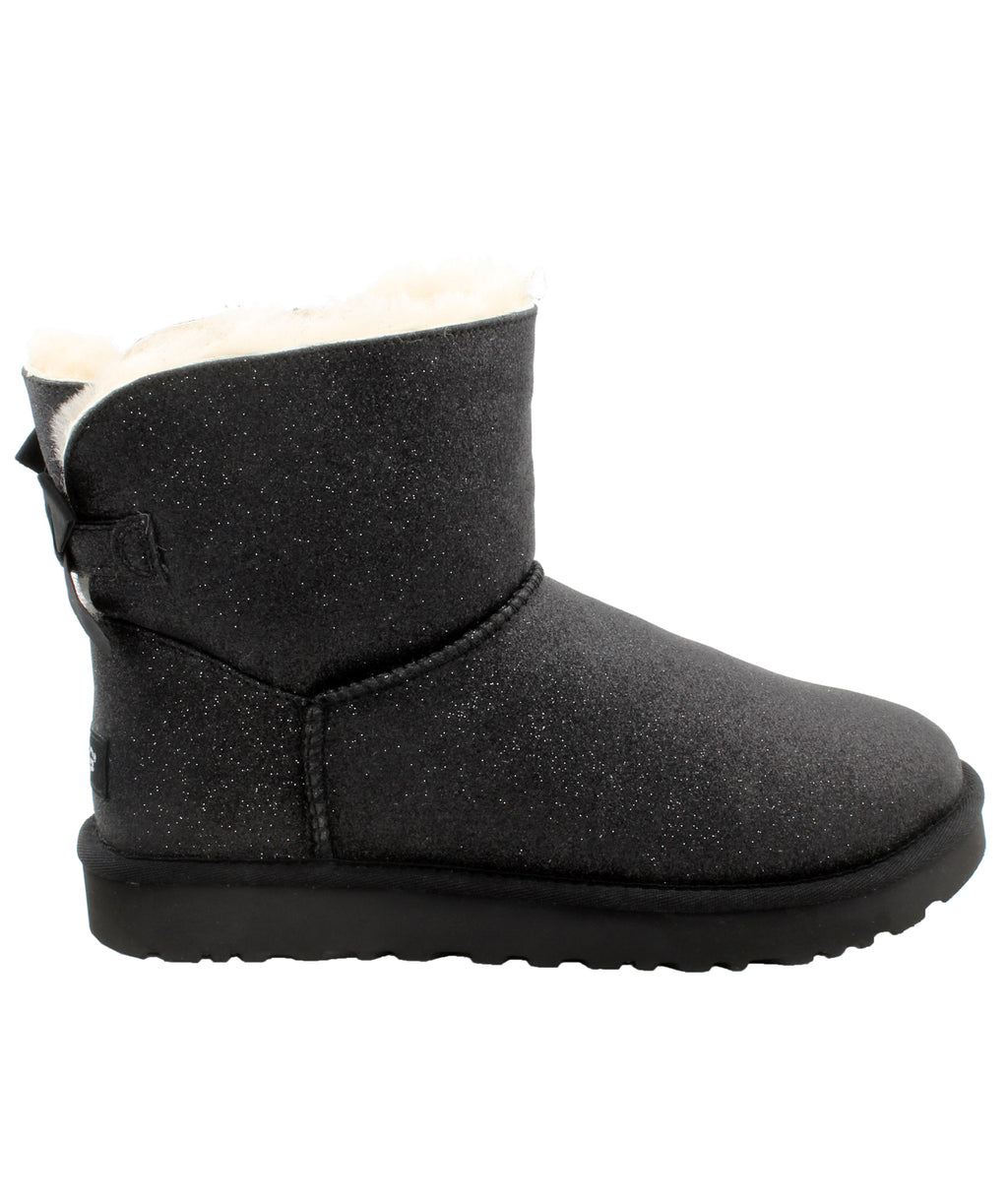 Bow Sparkle Black Uggs Sparkle UGG Mini Bailey Bow Sparkle Boots