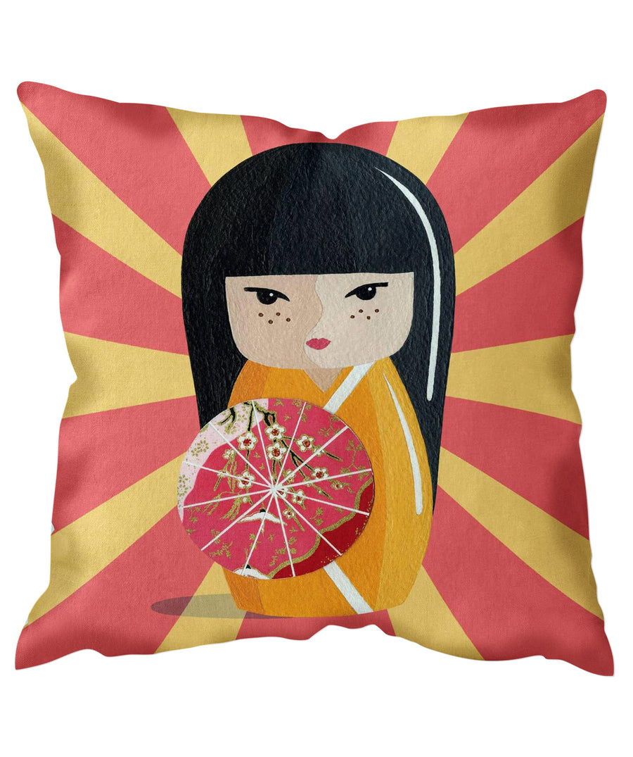 WE LOVE CUSHIONS  Umbrella Doll Cushion Cover PL001