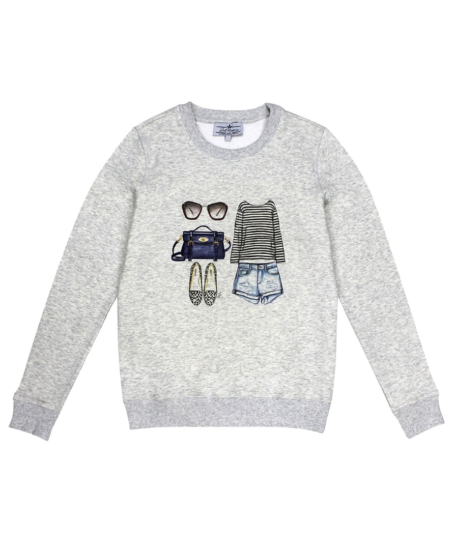 DOLL MEMORIES  Stripes Sweatshirt STRIPES